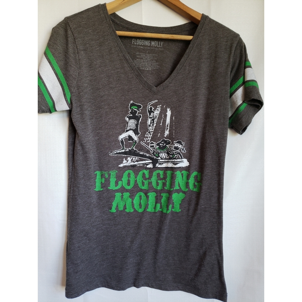 Flogging Molly Punk Rock ragland band tee
